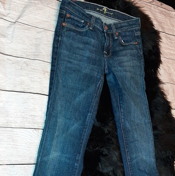 7 For All Mankind Straight Leg Jeans - Picture 8 of 13